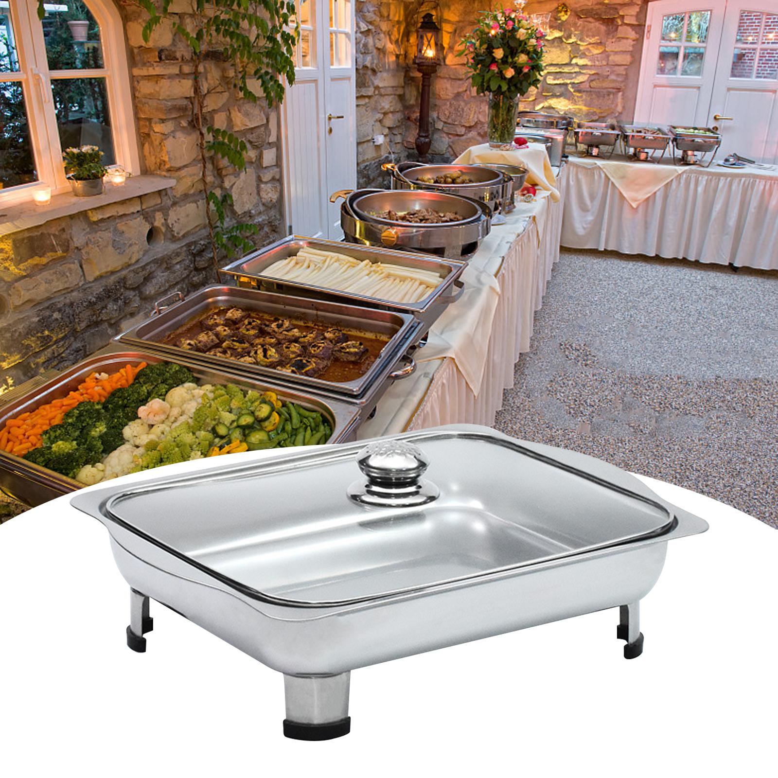 Buffet Dish Tray Buffet Server Chafing Dish for Entertaining Wedding Banquet