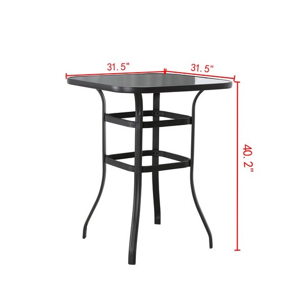 Patio Festival 2Person Bar Height Dining Set with Cushions