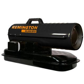 Remington 80000 BTU Battery Operated KeroseneDiesel Forced Air Space Heater with Thermostat - Battery Not Included REM-80TBOA-KFA-B