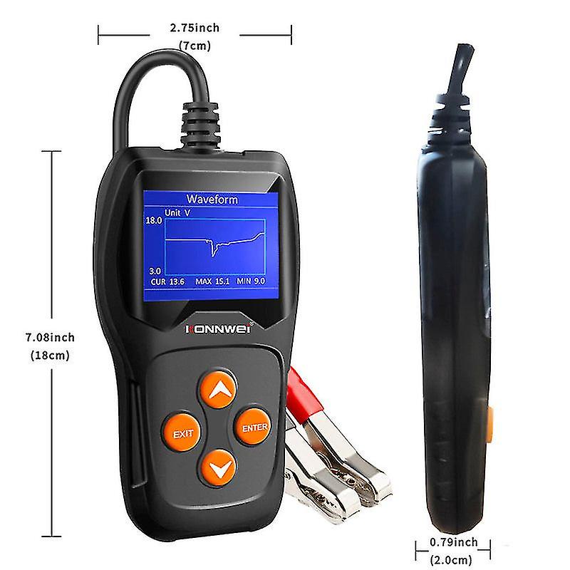 Car Battery Tester 12v 100 To 2000cca 12 Volts Battery Tools For The Car Quick Cranking Charging Diagnostic.