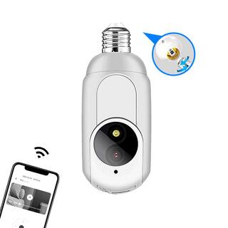 LiVIE Wired Light Bulb 1080P Wi-Fi Security Camera 360 PTZ Camera with Night Vision and 2-Way Audio YSWC008