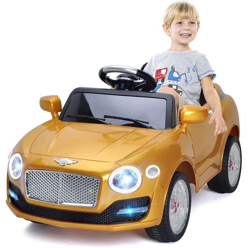 6V Kids Ride on Car, Battery Powered RC SUV Riding Toy Vehicle with Fantastic Headlights & Wheel lights