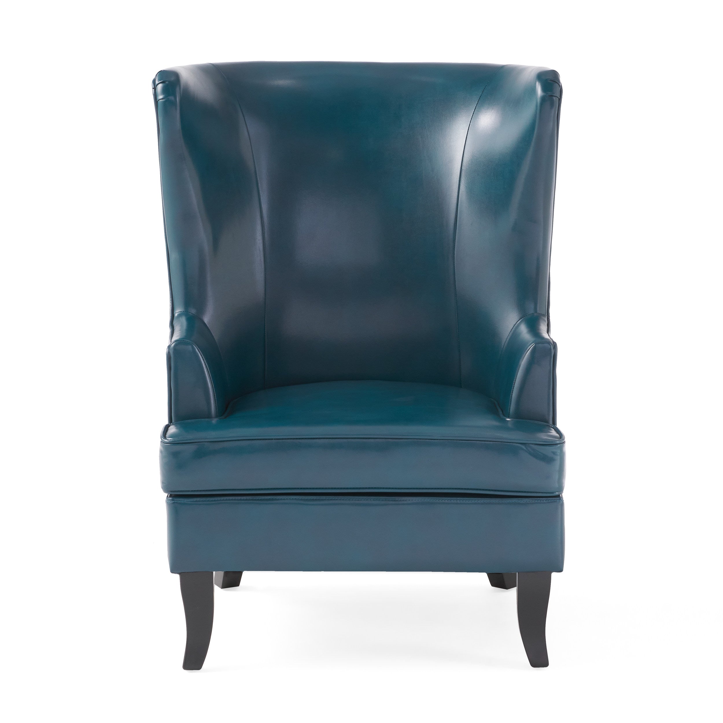 Jameson Leather High Back Wingback Armchair