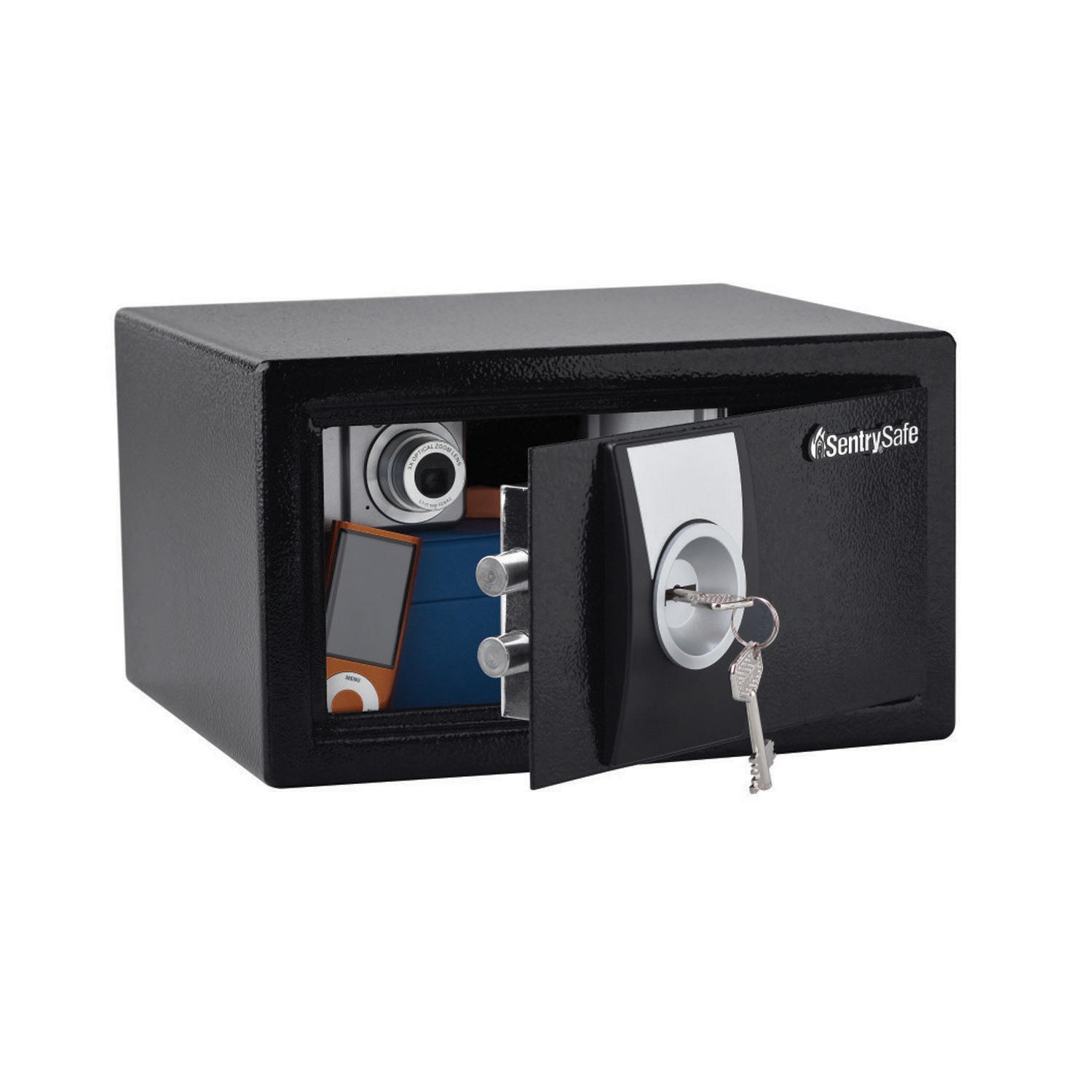 SentrySafe - Security Safe， Key Lock - .3 Cubic Feet， Black