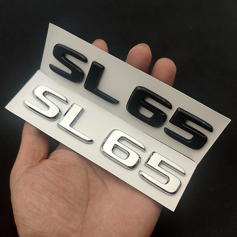 3d Abs Letters Car Trunk Badge Sl 43 55 63 65 300 350 400 450 500 550 Emblem Logo For Mercedes Sl R230 R290 R231 Car Accessories