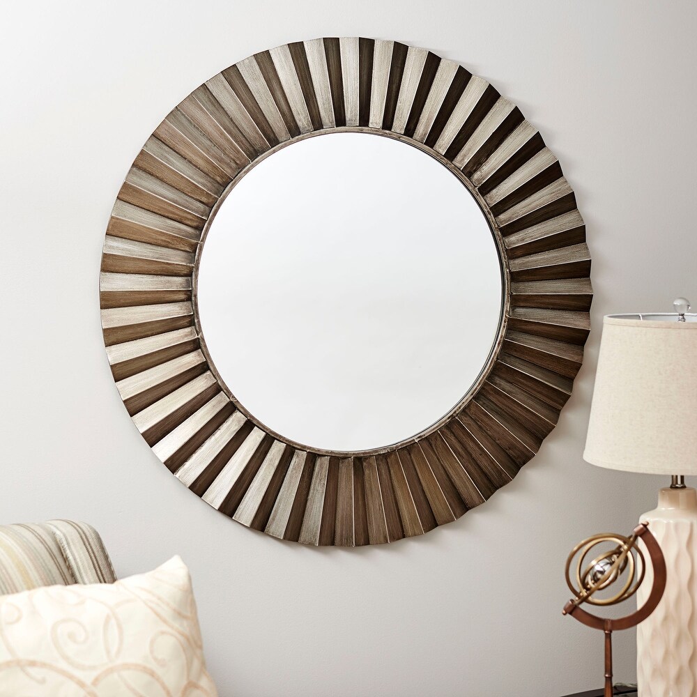 Household Essentials Bronze Sunburst Wall Mirror   1.0\