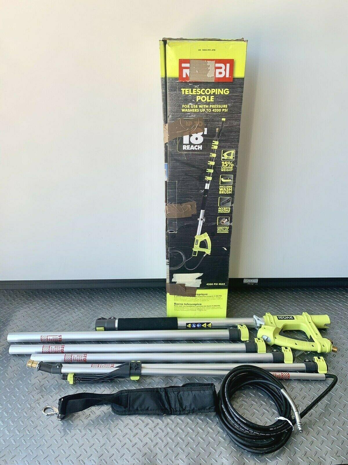 RYOBI RY31EP26 18 ft. Extension Pole  for Pressure Washer up 4200psi