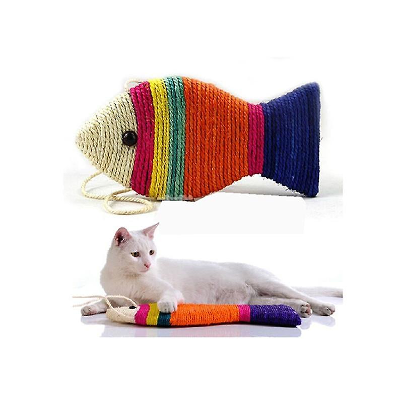 Fish shape cat toy scratcher