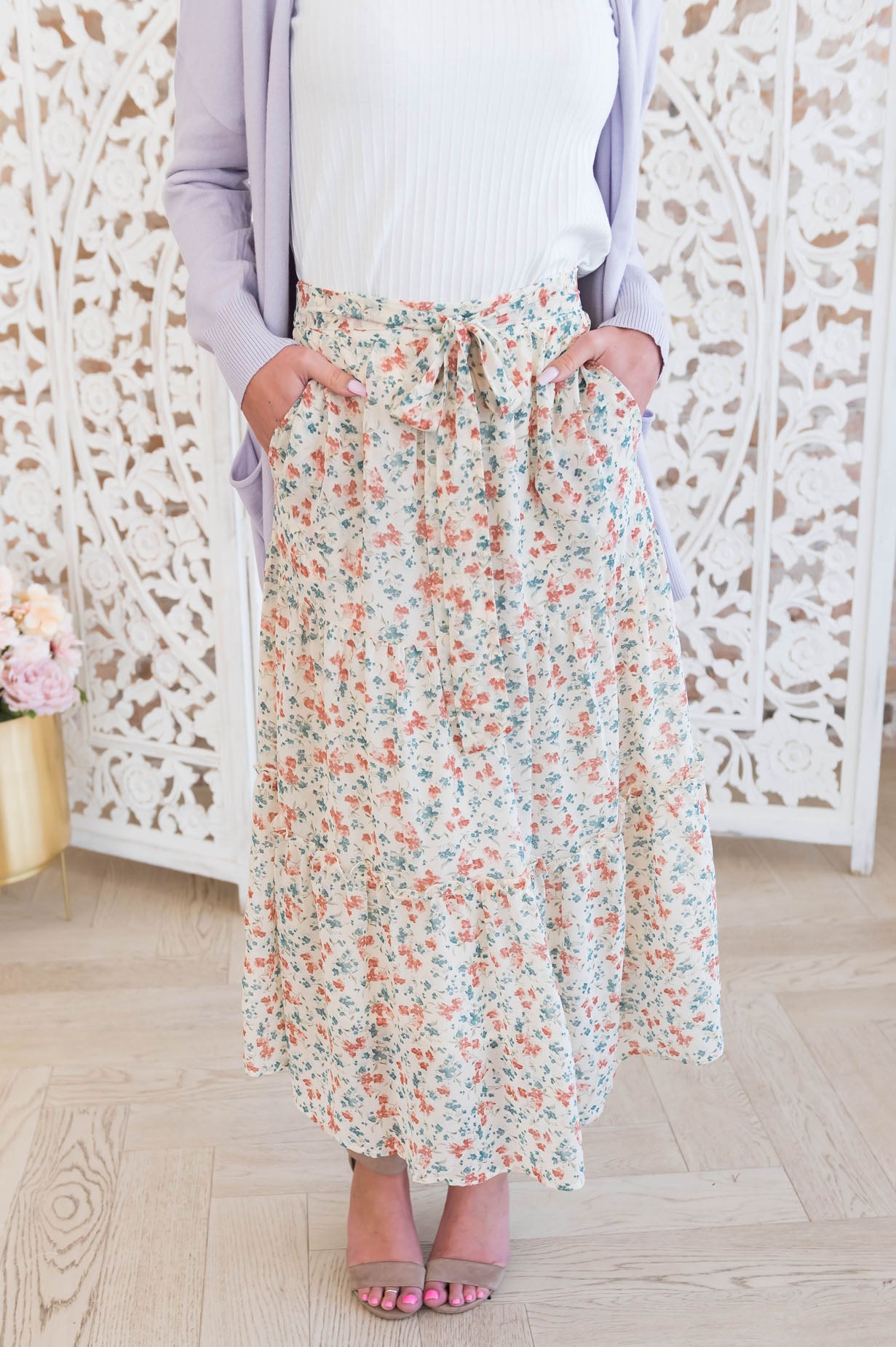 Waiting On Spring Modest Maxi Skirt