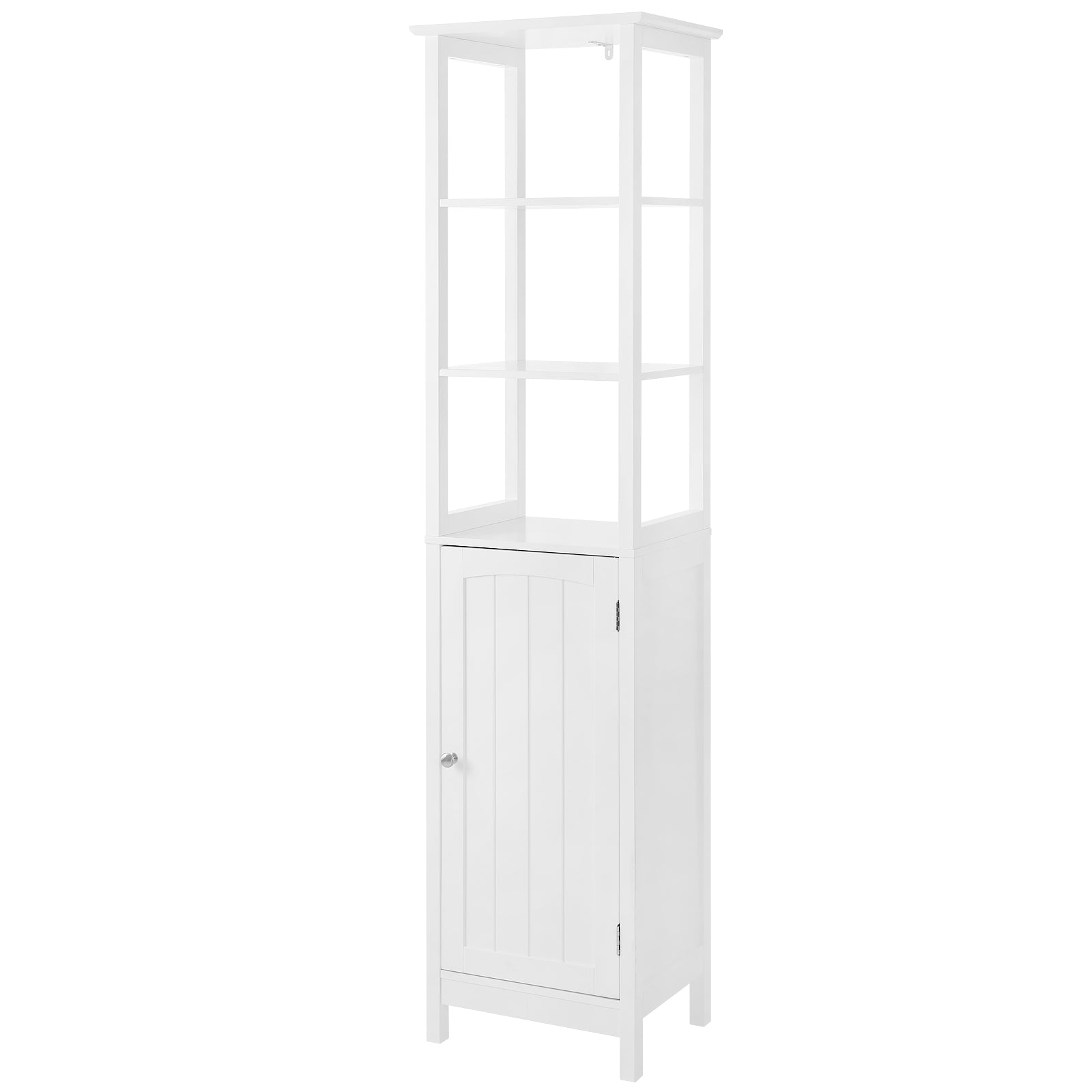 Vasagle Floor Cabinet, with 3-Tier Shelf, White