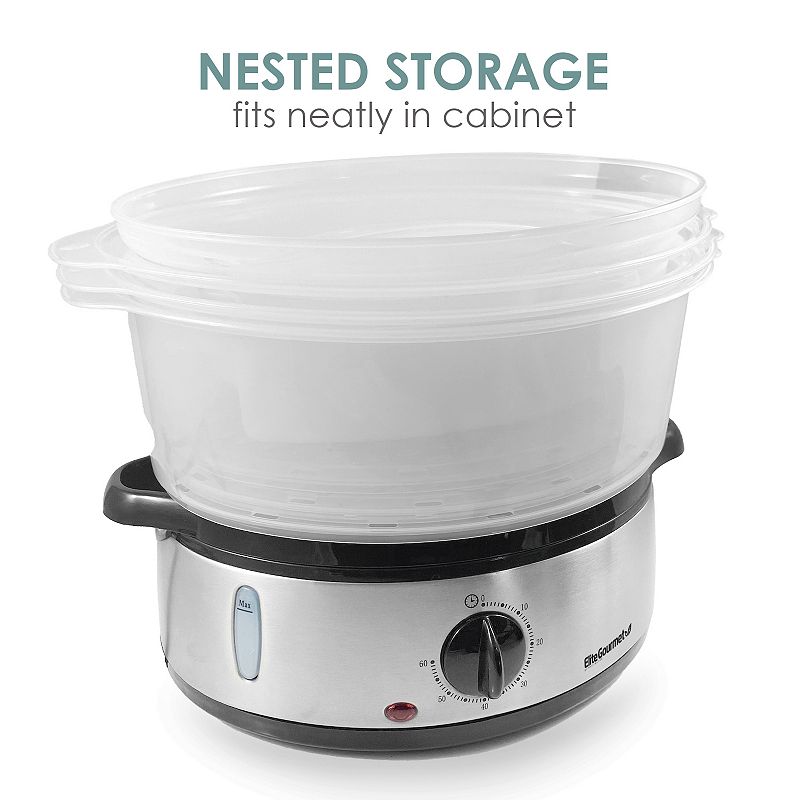 Elite 9-qt. 3-Tier Food Steamer