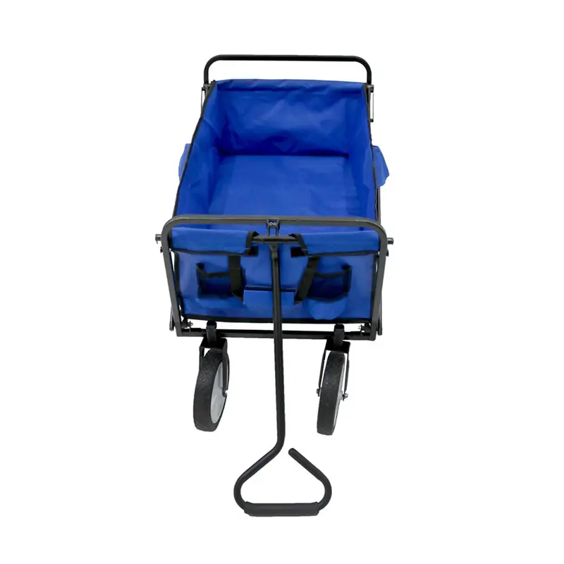 Folding outdoor garden large load tools trolley