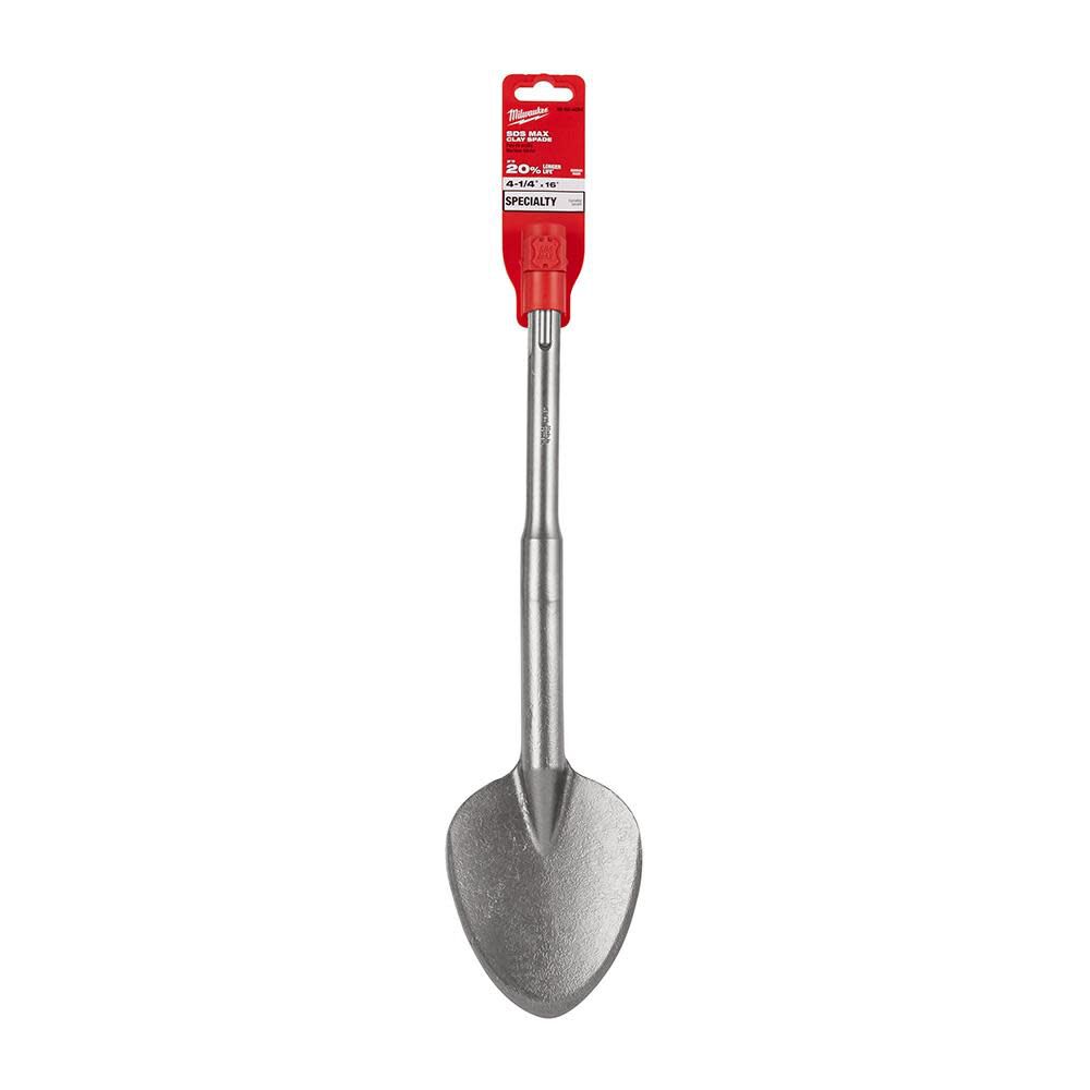 Milwaukee SDS-Max 4-1/4 in. x 16 in. Clay Spade 48-62-4094 from Milwaukee