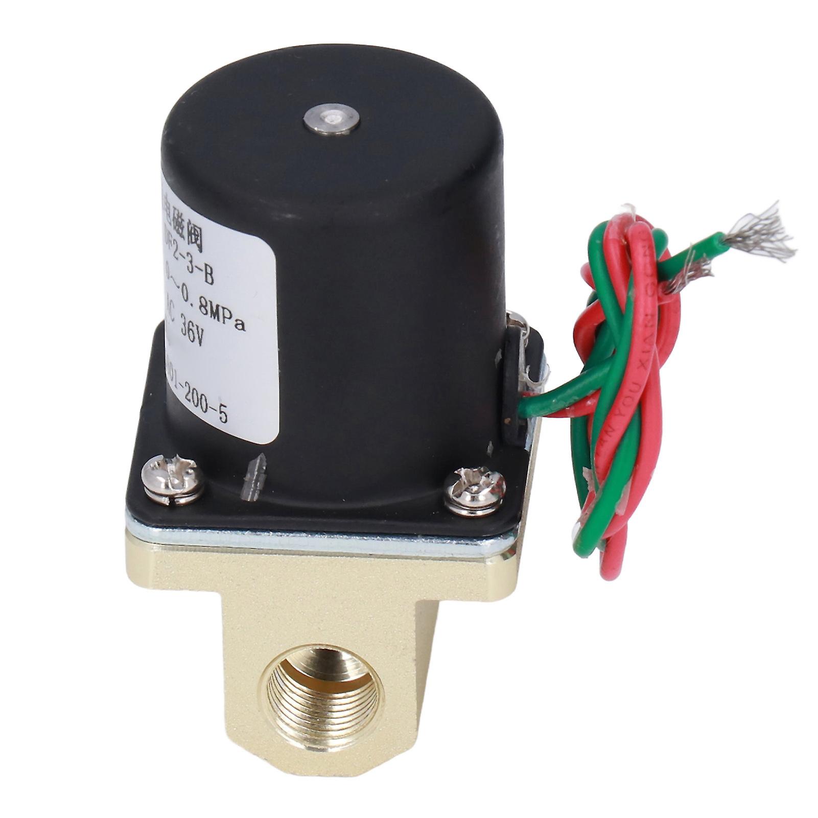 Solenoid Valve Brass Accuracy Casting Material Split Design 2 Position 2 Way Threaded Gate Switch For Gas Liquid Ac 36v