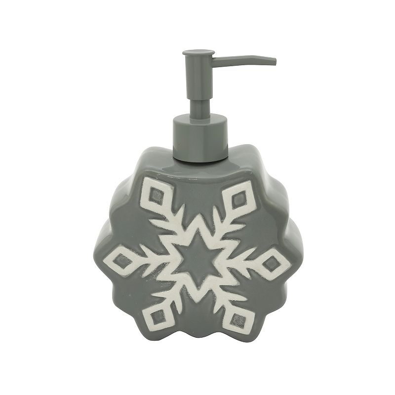 St. Nicholas Square Resin Ceramic Snowflake Soap Pump