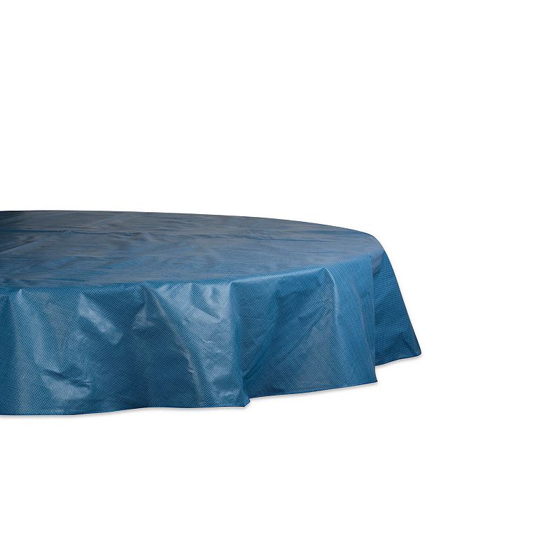 52 x 70 Solid Blue Cotton Tablecloth