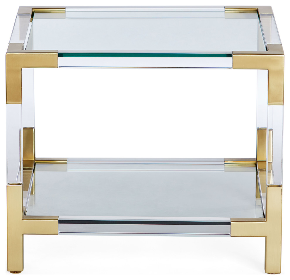 Jacques Two Tier Accent Table   Contemporary   Side Tables And End Tables   by Jonathan Adler  Houzz