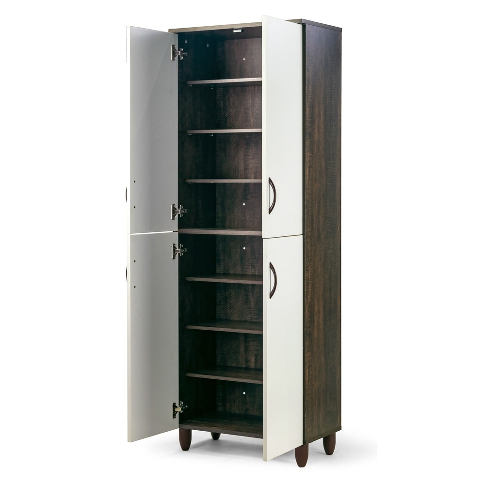 Anthea Four door Shoe Cabinet with Four Shelves