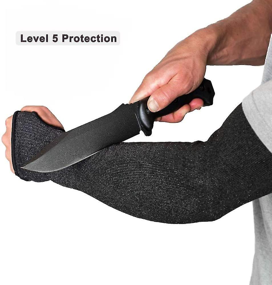 1 Pair Anti Cut Arm Cover Heavy Duty Protective Sleeves Cut Resistant Arm Sleeve