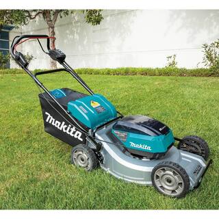 Makita 21 in. 18-Volt X2 (36-Volt) LXT Lithium-Ion Brushless Cordless Walk Behind Self-Propelled Lawn Mower Kit (5.0Ah) XML09PT1