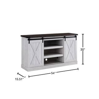 EDYO LIVING 54 in. Gray TV Stand for TVs up to 60 in. CYTVS15-WHI