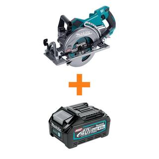 Makita 40V Max XGT Brushless Cordless Rear Handle 7-14 in. Circular Saw (Tool Only) with bonus 40V Max XGT 4.0Ah Battery GSR01Z-BL4040