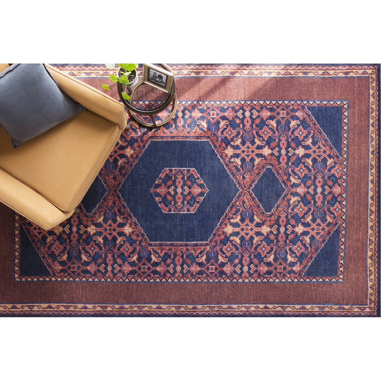 Haven Burgundy & Navy Rug