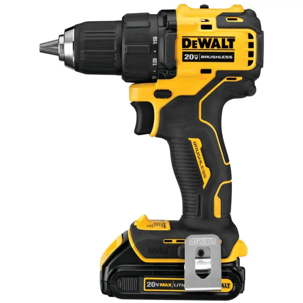 DEWALT DCD708C2 20V Atomic MAX Brushless Compact 1/2 Drill/Driver Kit