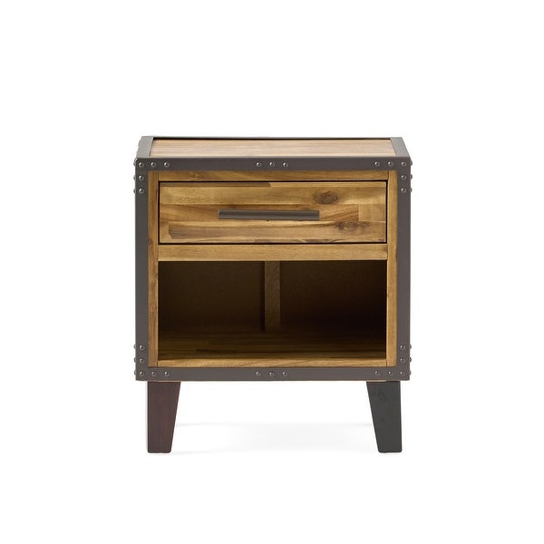 Luna Acacia Wood End Table by Christopher Knight Home