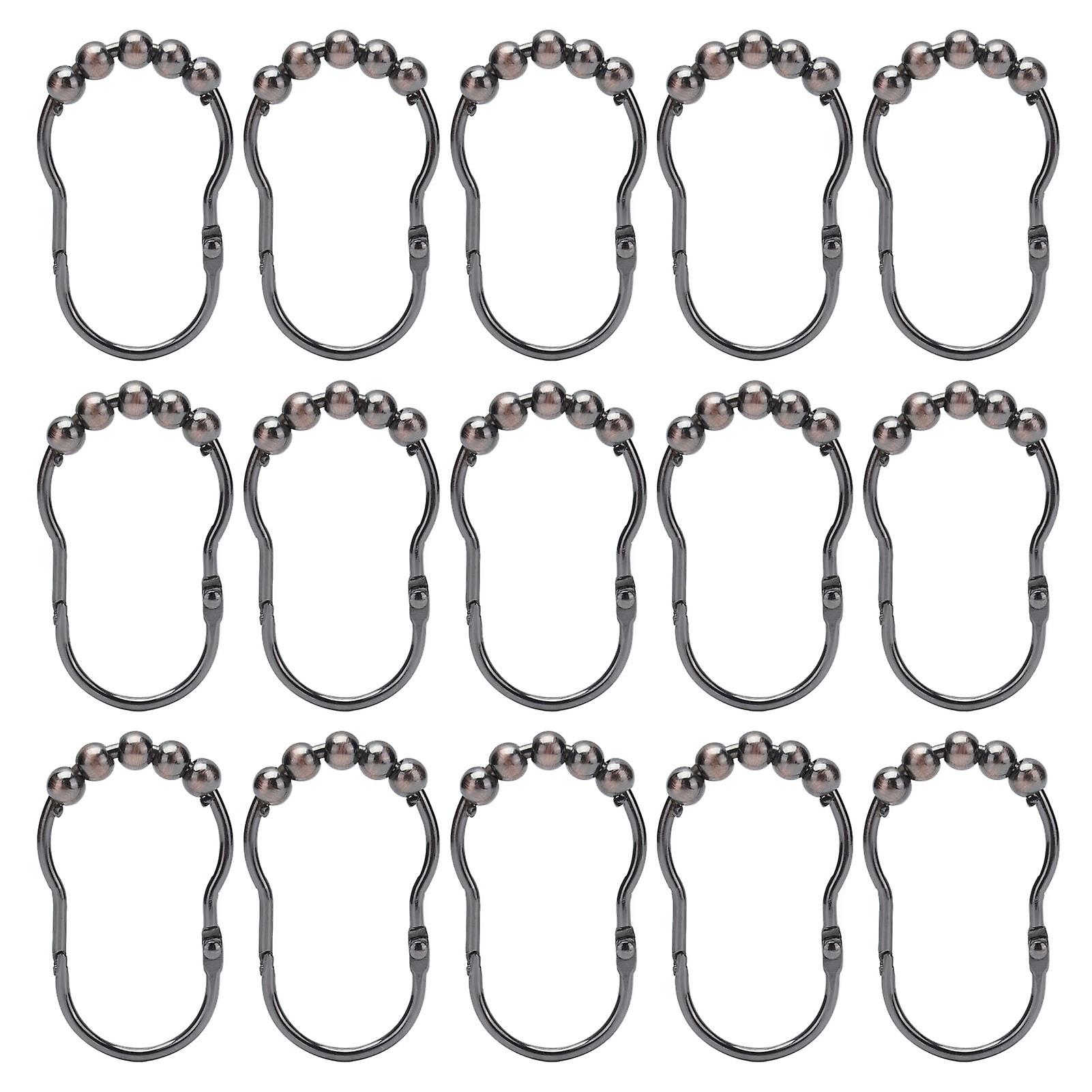 30 Pcs Shower Curtain Rings Stainless Steel Shower Curtain Rings And Hooks For Bathroom Shower Curtain Rod