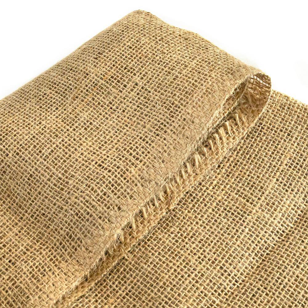 Agfabric 45 in. x 15 ft. Gardening Burlap Roll - Natural Burlap Fabric for Weed Barrier Tree Wrap Burlap Rustic Party Decor WEBLN2104515