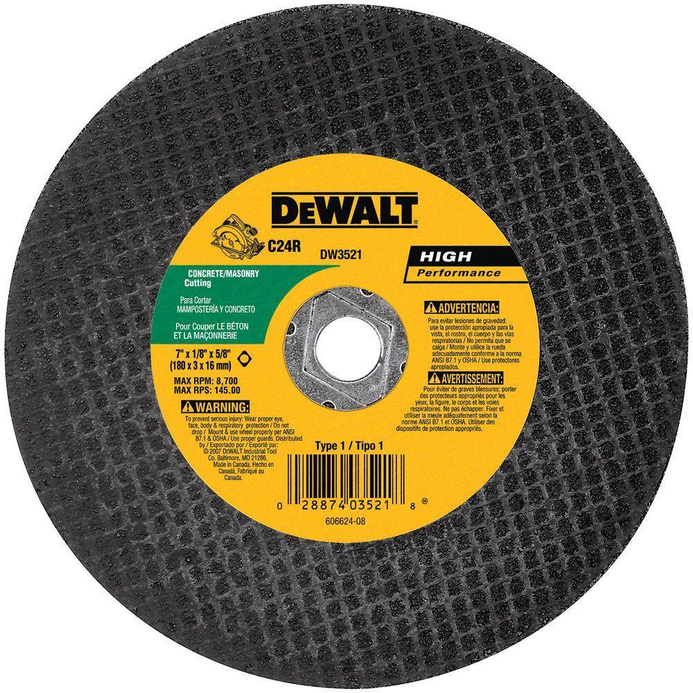 DW 7 in. x 18 in. Masonry Abrasive Saw Blade Bulk DW3521