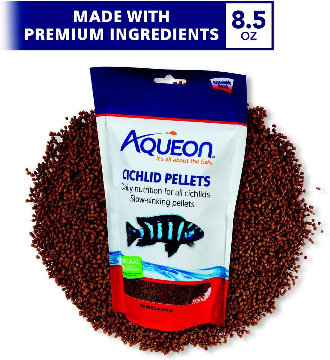 Aqueon Mini Cichlid Pellet Fish Food