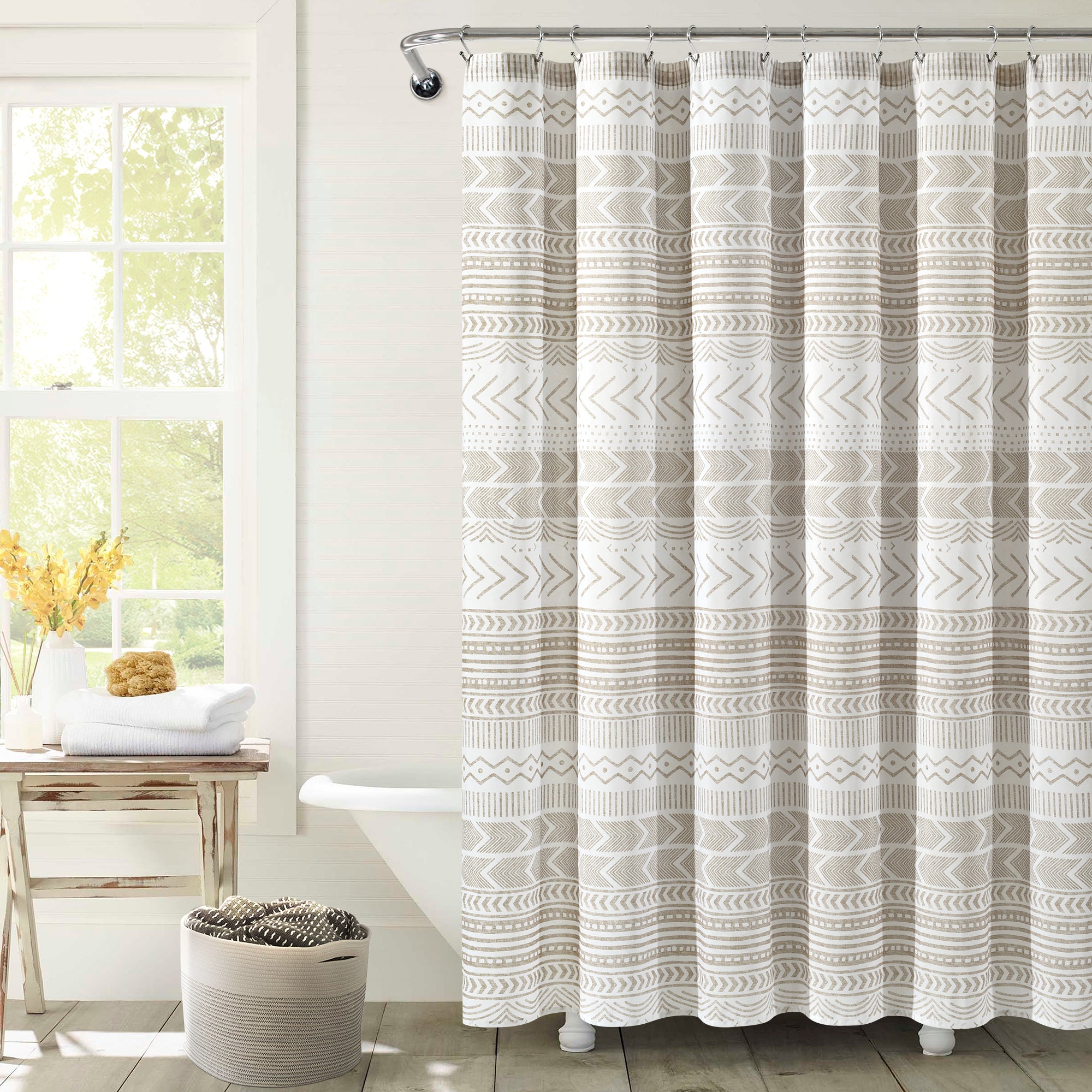 Hygge Geo Shower Curtain