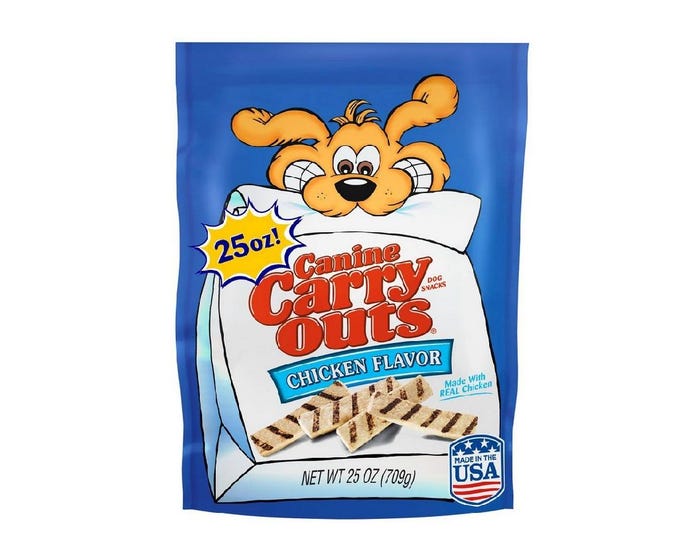 Canine Carry Outs Dog Treats - Chicken Flavor， 25 oz.