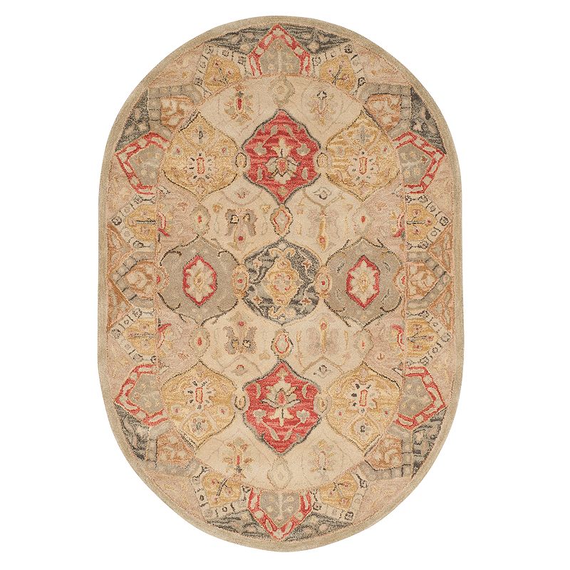 Safavieh Antiquity Victoria Framed Floral Wool Rug