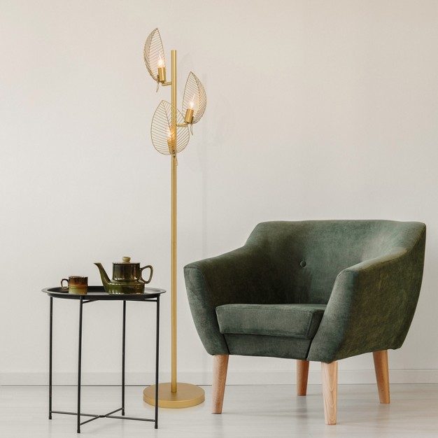 Theo Leaf Shade Floor Lamp River Of Goods