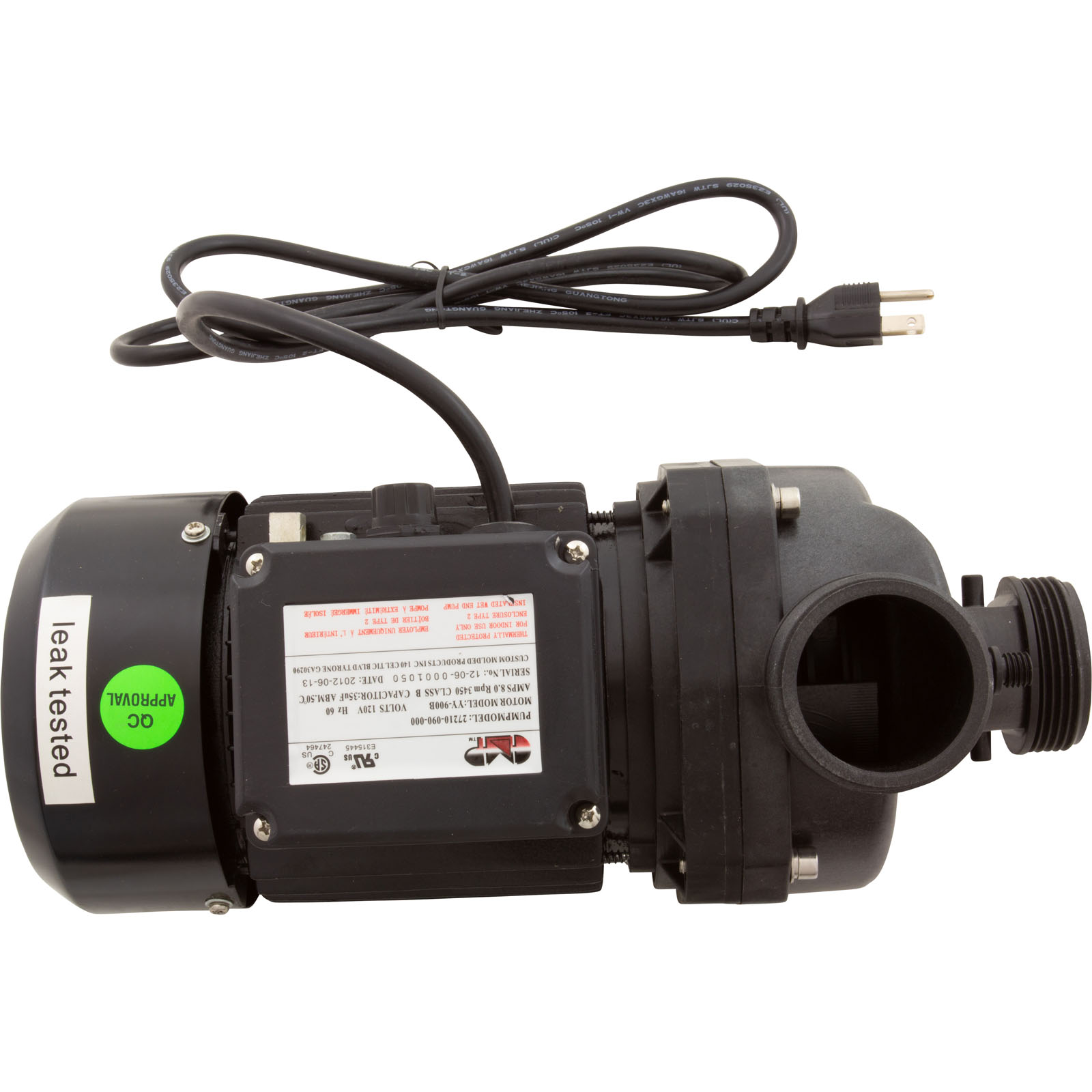 Ninja 90 Bath Pump， Air Switched， 8.0A， 120V (27210-090-900)