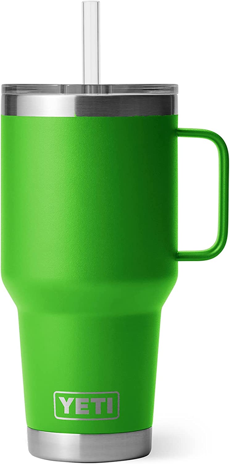 YETI Rambler 35 oz Canopy Green BPA Free Straw Mug