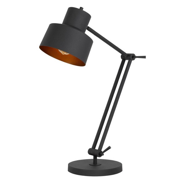 Davidson Adjusdesk Height Metal Desk Lamp Matte Black Cal Lighting