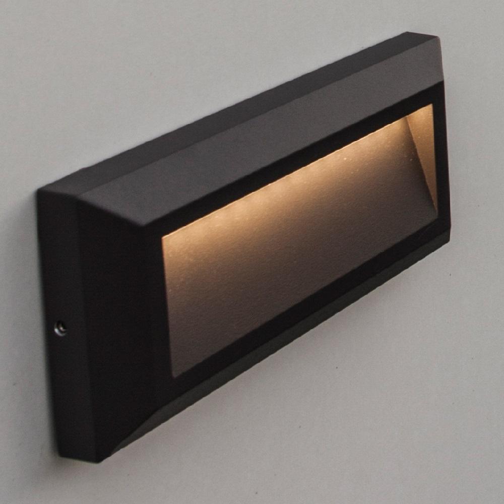 Lutec 5191602118 Helena LED Anthracite Outdoor Rectangular Surface Mount Brick Down Light