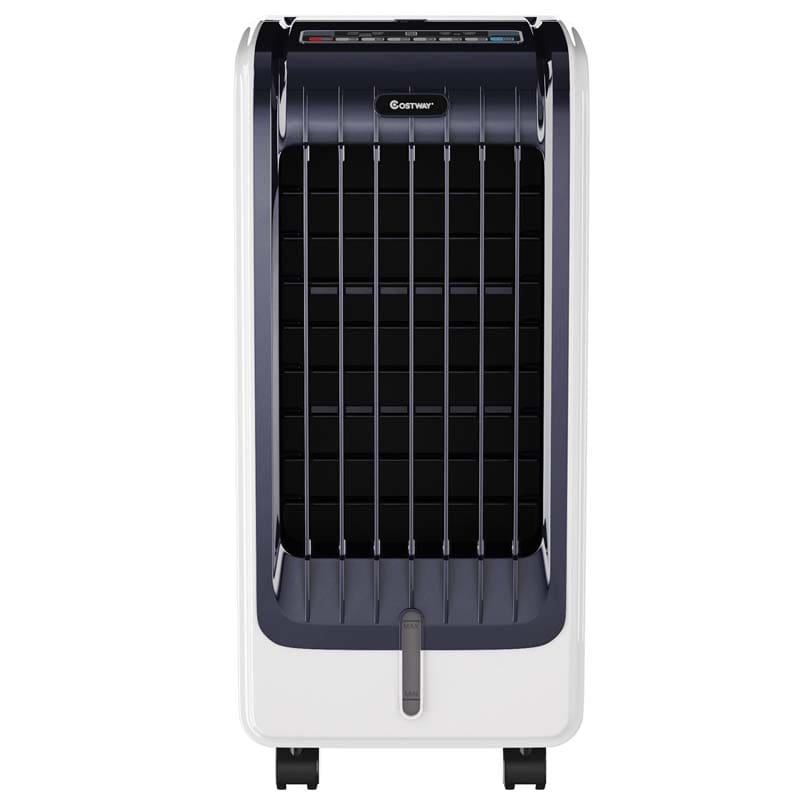 Portable Evaporative Cooler Fan Humidifier with Remote Control, 3 Speeds, 8H Timer, 6L Water Tank