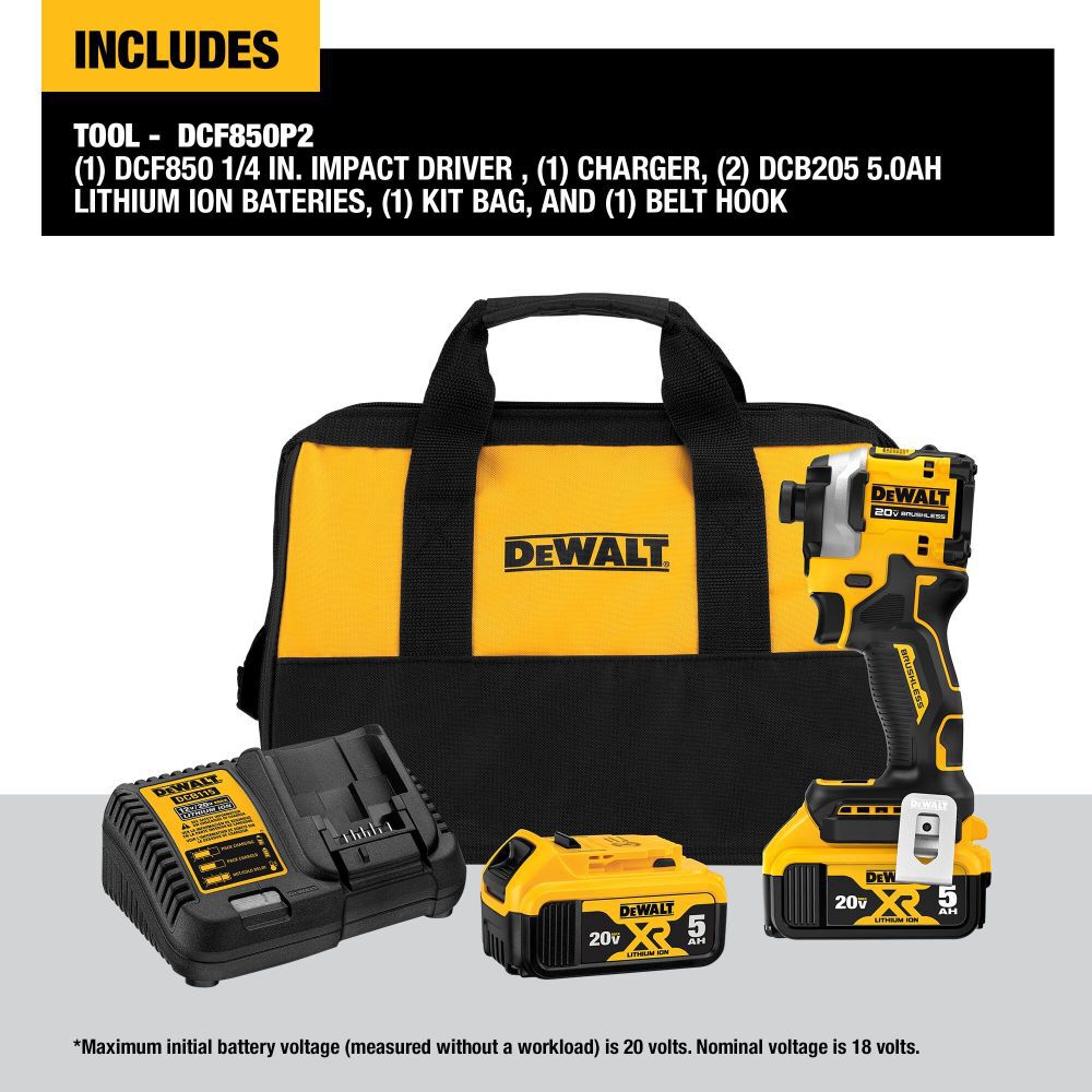 DEWALT ATOMIC 20V MAX 1/4