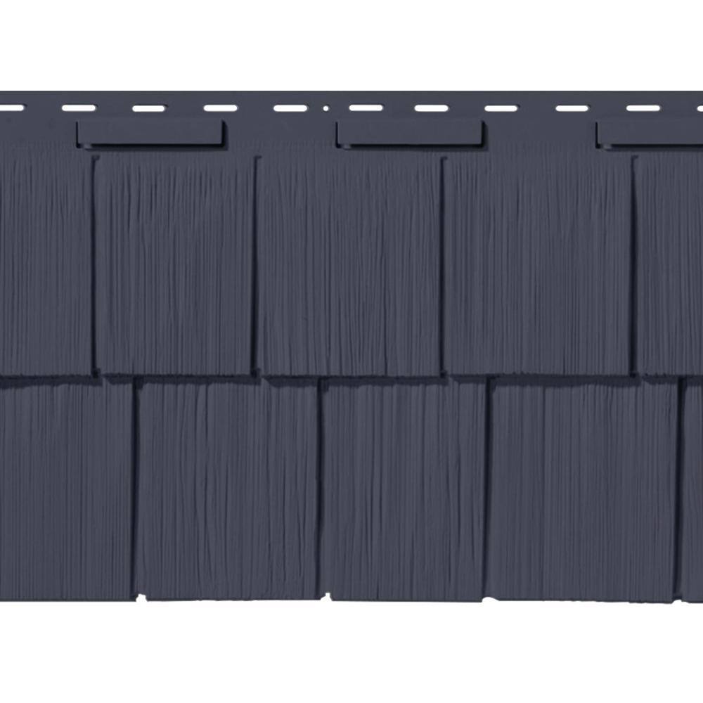 Novik NovikShake 14.5 in. x 48.75 in. RS RoughSawn Shake Polymer Siding in Windsor Blue (12 Panels Per Box 48.8 sq. ft.) 100060127