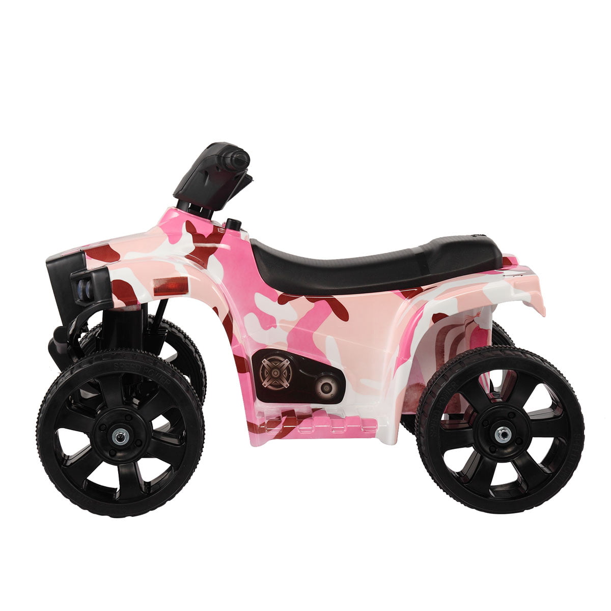 Kids Ride On ATV, 6V Electric Ride On Toy Car, 4 Wheeler for Kids Age 1-2.5, Rechargeable Battery Quad Bike for Boys/Girls, Camo Pink