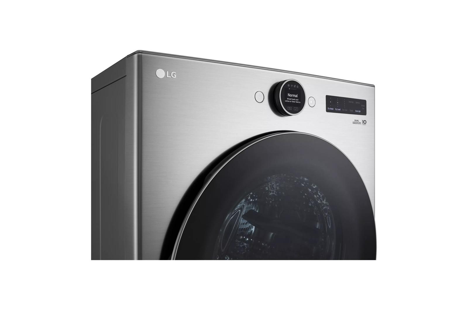 Lg DLHC5502V 7.8 Cu. Ft. Mega Capacity Smart Front Load Dryer With Dual Inverter Heatpump™ Technology And Inverter Direct Drive Motor System