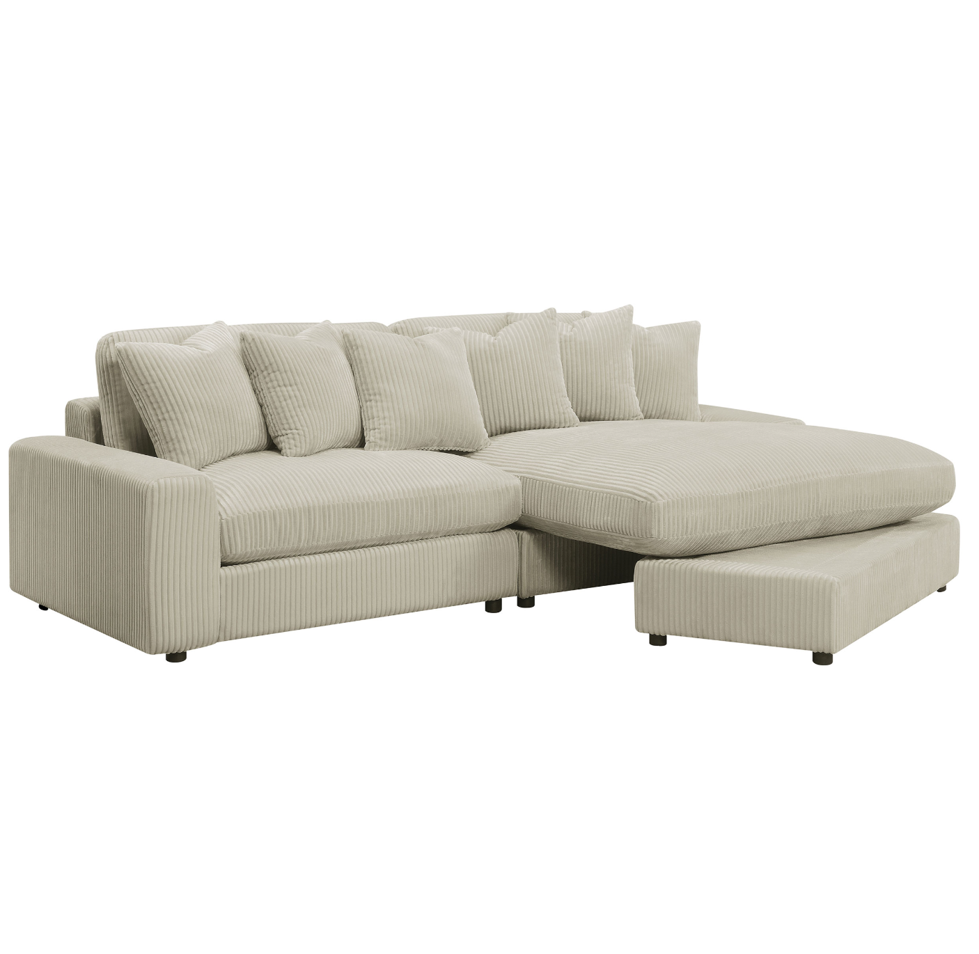 Blaine Upholstered Reversible Sectional Sofa Sand