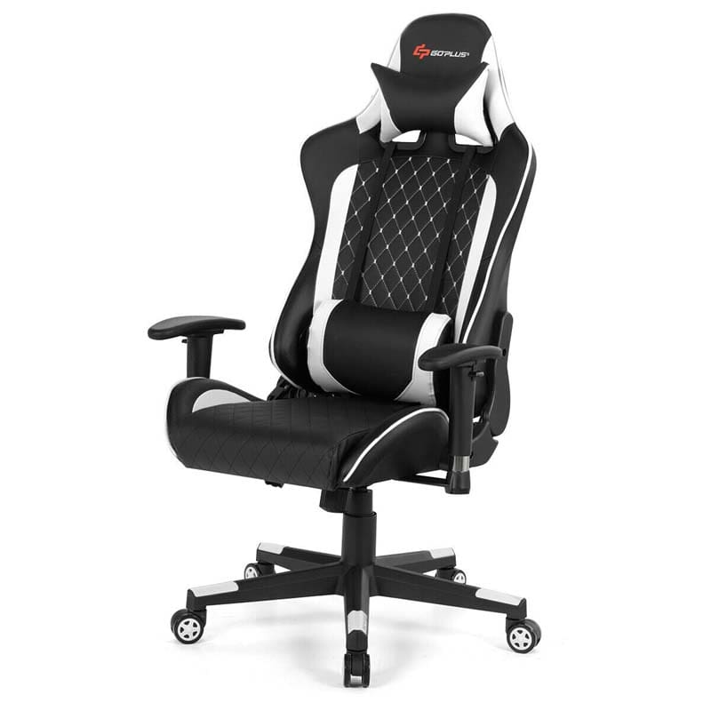 Massage Gaming Chair Recliner, Ergonomic High Back Full Adjustable Gamer Racing Chair Swivel Office Chair with Lumbar Support & Headrest