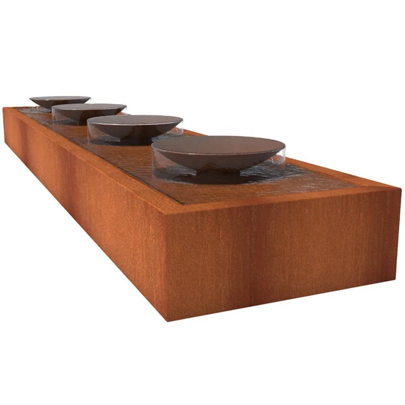 water feature design factory supplier corten water wall fountain water feature ideas