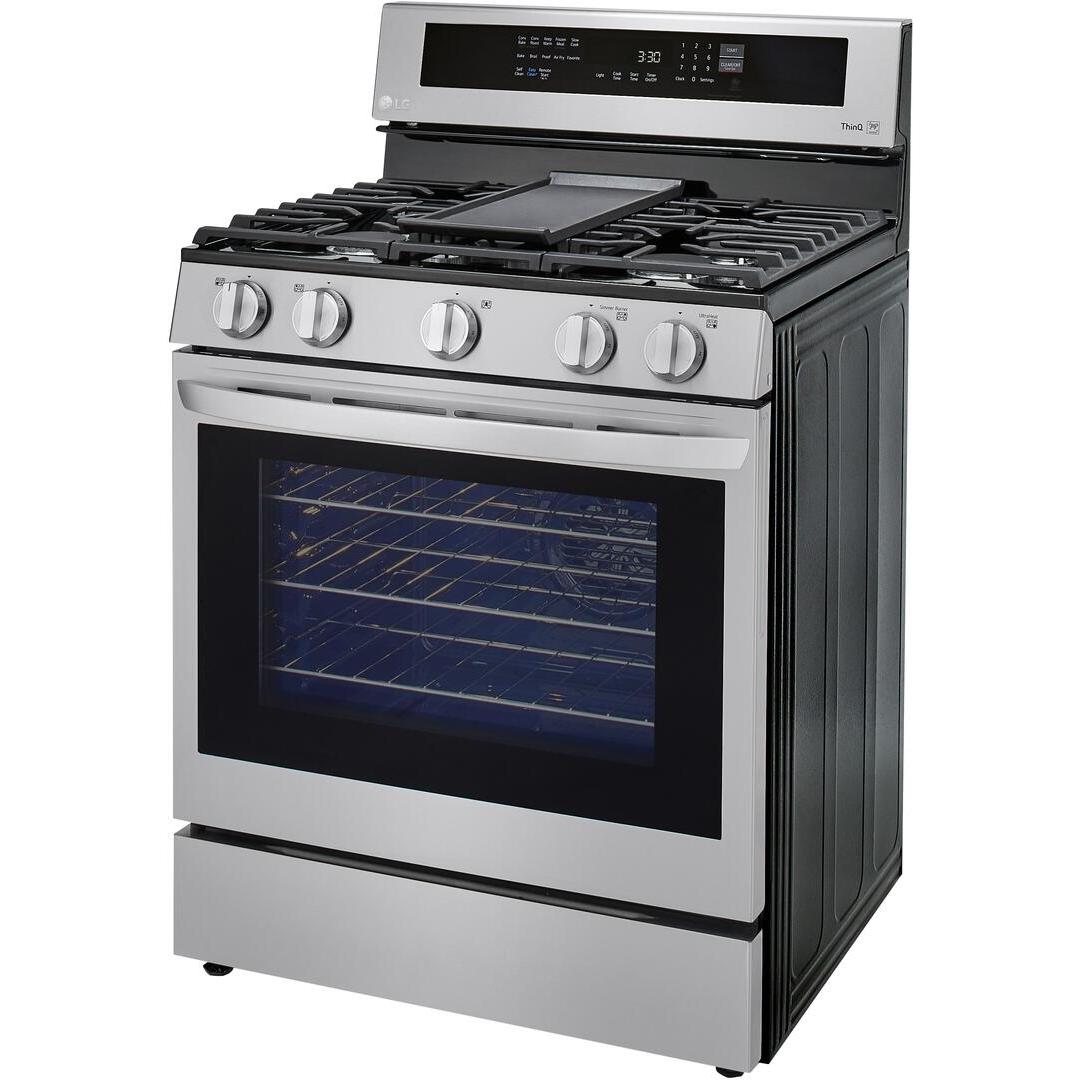 LG 30-inch Freestanding Gas Range with True Convection Technology LRGL5825F